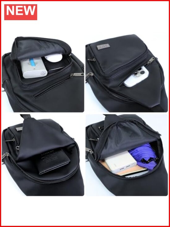 Crossbody Sling Bag Casual Shoulder Backpack Daypack for Hiking Travel Nylon
